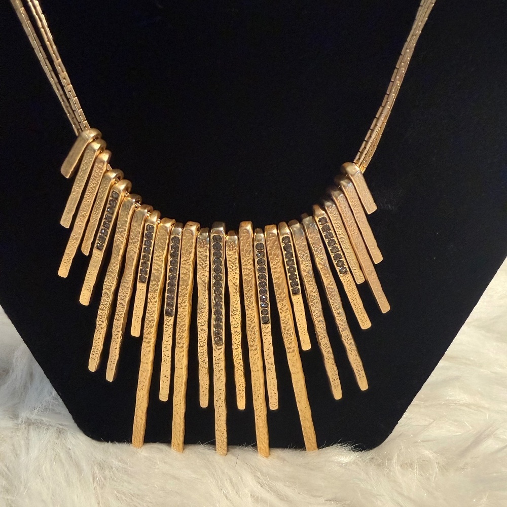 Chico's Gold Starry Night Collection Adjusable Necklace
